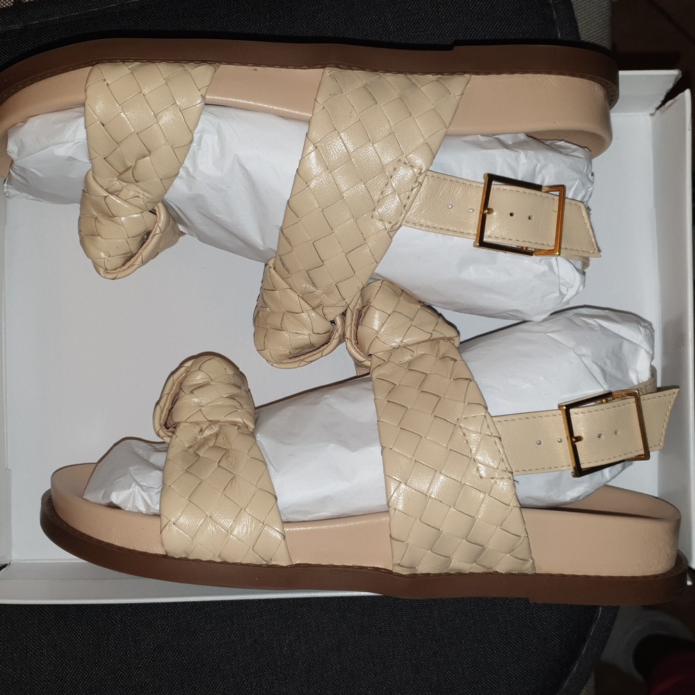 SCHUTZ Kareena Knot Sporty Sandals (Nude/Natural) - Picture 4 of 6